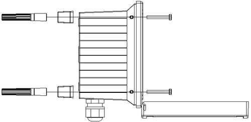 Industrial Dissolved Oxygen Meter for Bio-Process Monitoring Mounting Diagram