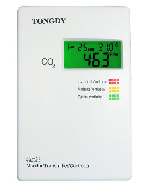 Wall Mount Carbon Dioxide Detector/Transmitter with Temperature and RH