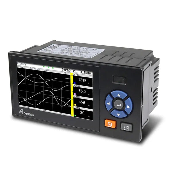 6-Channel Multi-Parameter Data Logger | Temperature RTD Pressure 4-20mA 0-5V Voltage with RS485 -