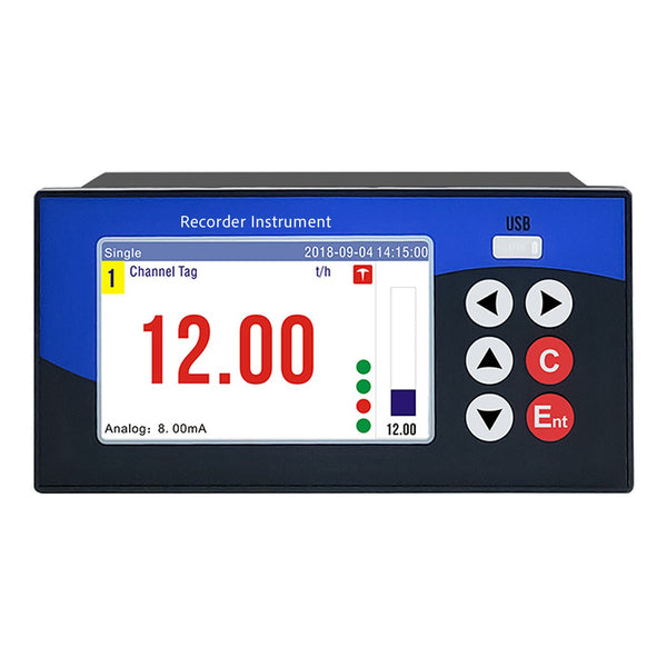 6-Channel Multi-Parameter Data Logger | Temperature RTD Pressure 4-20mA 0-5V Voltage with RS485 -