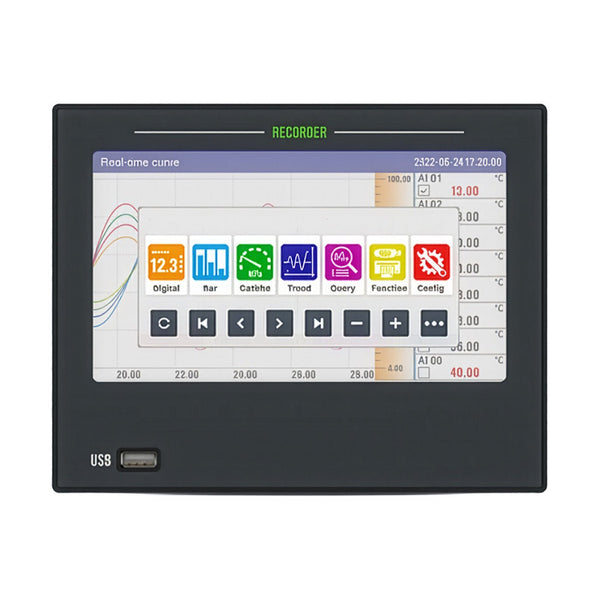 6 Channel Multi-Parameter Datalogger | Temperature RTD Pressure 4-20mA 0-5V Voltage with RS485  & Ethernet - Sper Scientific -  -