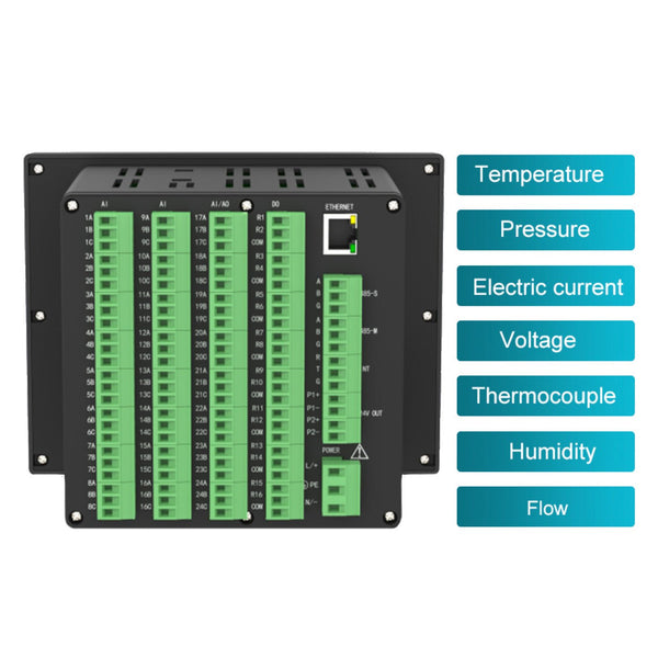 6 Channel Multi-Parameter Datalogger | Temperature RTD Pressure 4-20mA 0-5V Voltage with RS485  & Ethernet - Sper Scientific -  -