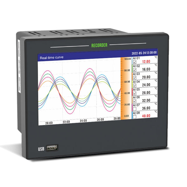 6 Channel Multi-Parameter Datalogger | Temperature RTD Pressure 4-20mA 0-5V Voltage with RS485  & Ethernet - Sper Scientific -  -