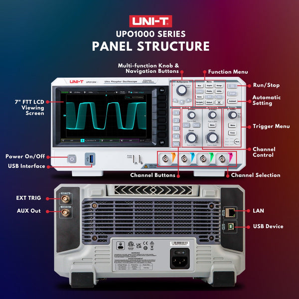 UPO1054 50 MHz 4Ch Digital Storage Oscilloscope — upo1054-50-mhz-4ch-digital-storage-oscilloscope — Digital Oscilloscopes — Uni-Trend US