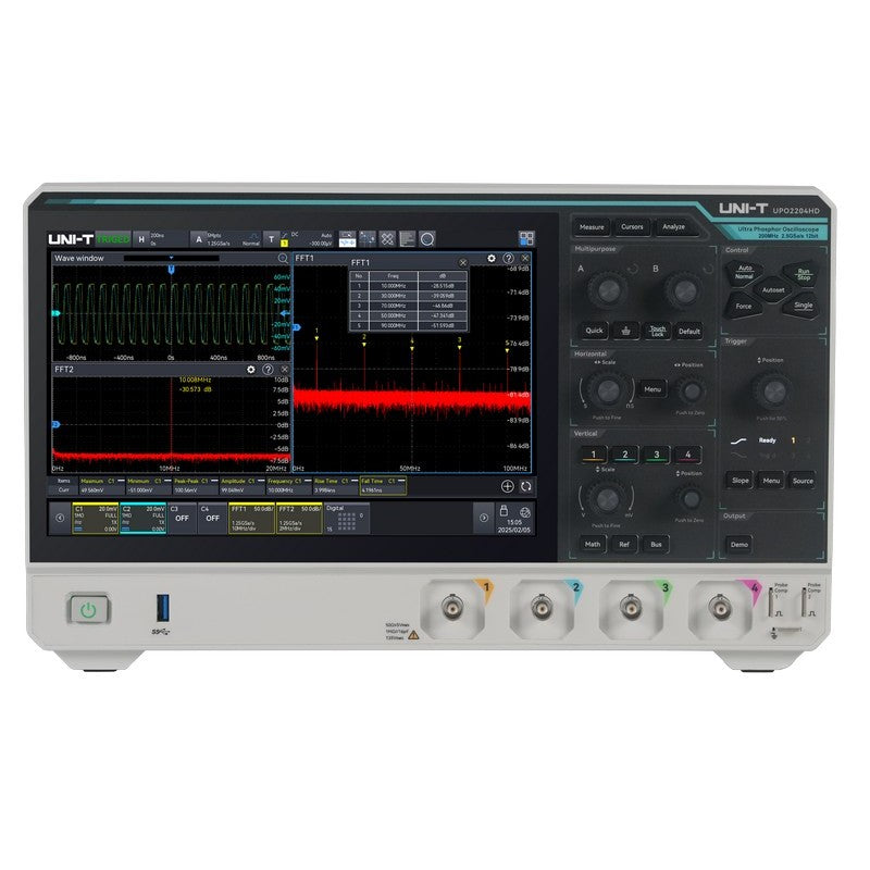 UPO2204HD 200 MHz 4Ch 12-Bit High-Resolution Oscilloscope — upo2204hd-200-mhz-4ch-12-bit-high-resolution-oscilloscope — Digital Oscilloscopes — Uni-Trend US