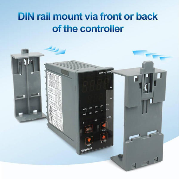 Controller with DIN rail mount accessories