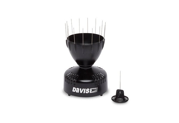 Black AeroCone rain collector replacement kit by Davis Instruments, with protruding silver pins and vented base.