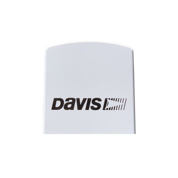 White air quality monitor by Davis Instruments, featuring the brand logo in bold black on the front.
