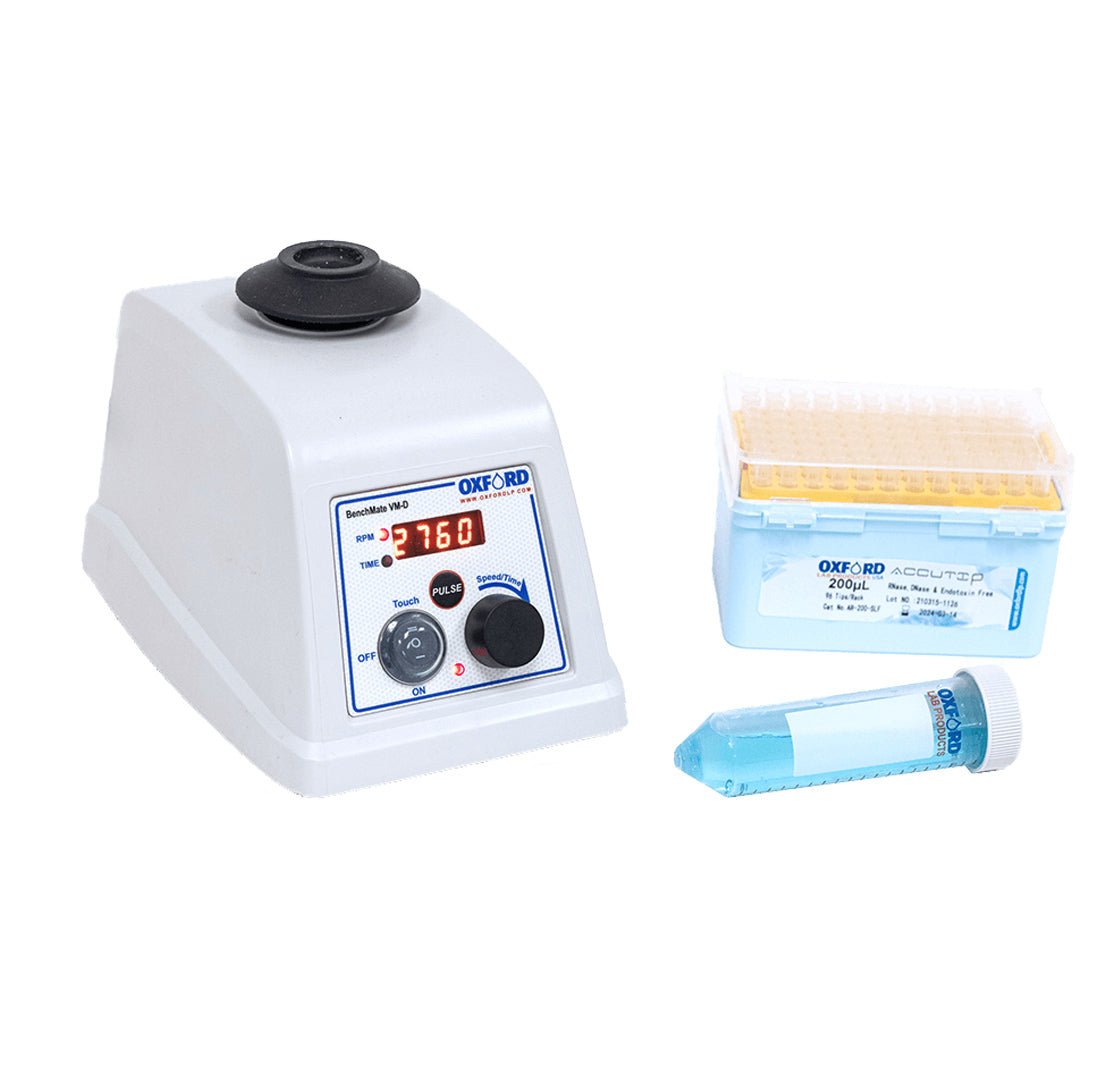 BenchMate Vortex Mixer with supplies