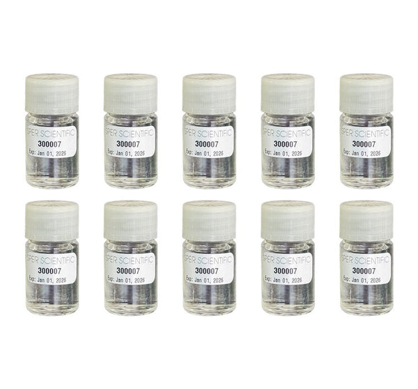 Brix calibration solution by Sper Scientific in ten small vials.