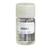 Brix calibration solution by Sper Scientific with a clear, glass bottle and a white cap.