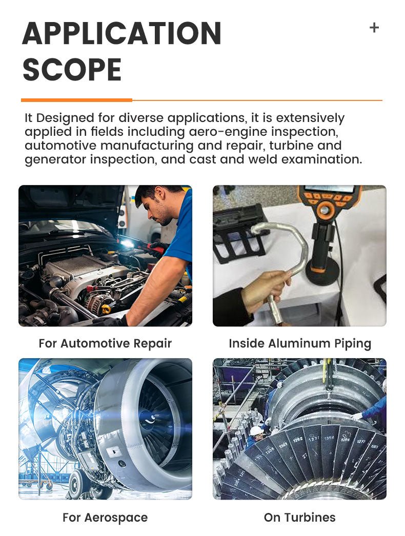 BRK-30 Pro Series 360° Articulating HD Borescope Applications