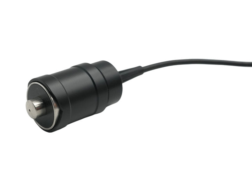 Black F10 probe for CTN-300 coating thickness gauge by BRK, with metal sensor tip and black cable.