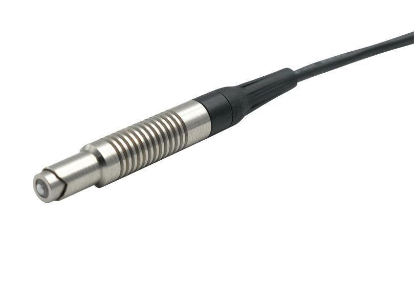 Magnetic probe for CTN-300 Coating Thickness Gauge by BRK, featuring a ribbed metal barrel and black cable.