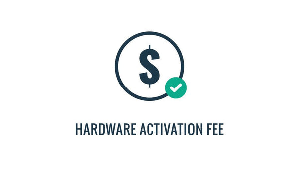 Hardware activation fee by Davis Instruments with a dollar sign and check mark.