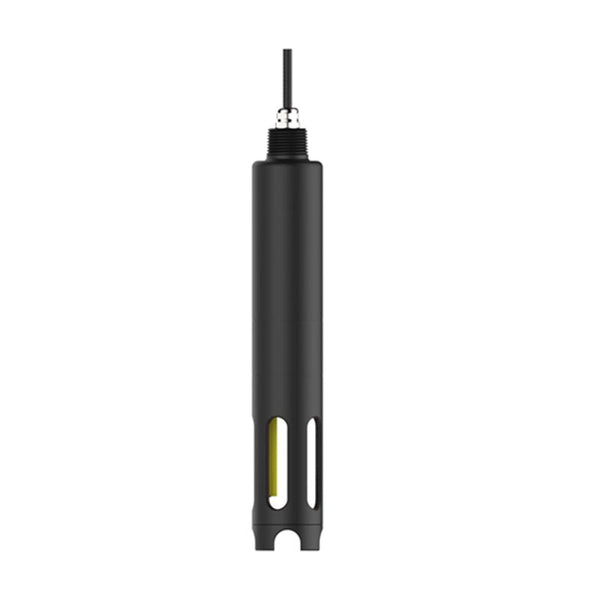 Black online ammonia nitrogen sensor by Sper Scientific showing three visible apertures and an attached cable.
