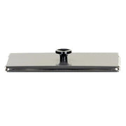 Stainless steel lid cover from Crest Ultrasonics with a centered black knob handle.