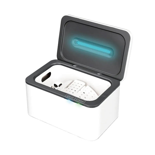 UVC Ultrasonic cleaner with UV light On