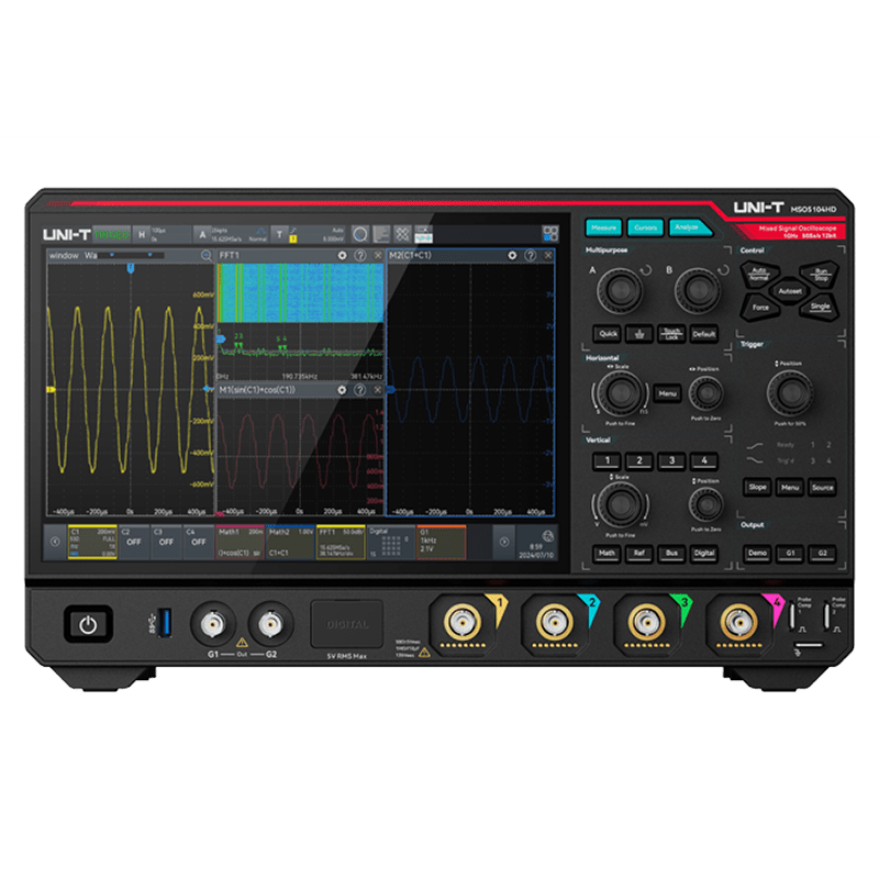 MSO5054HD 500 MHz 4Ch 12-Bit Mixed Signal Oscilloscope — mso5054hd-500-mhz-4ch-12-bit-mixed-signal-oscilloscope — Digital Oscilloscopes — Uni-Trend US