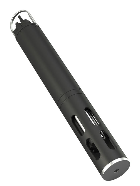 Black portable multi-parameter water quality analyzer by Sper Scientific with silver accents and multiple sensor ports.