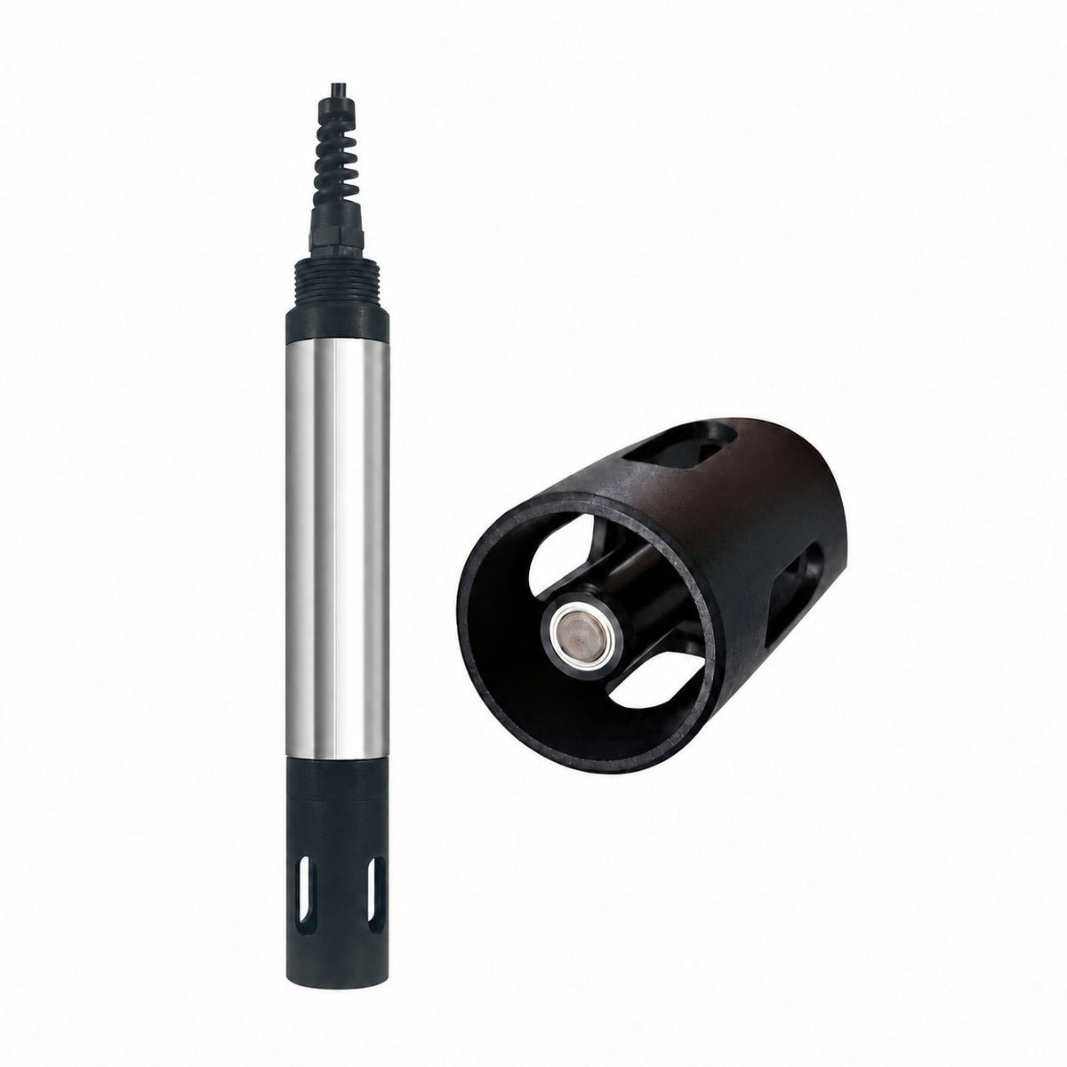 Digital dissolved oxygen sensor and guard detail