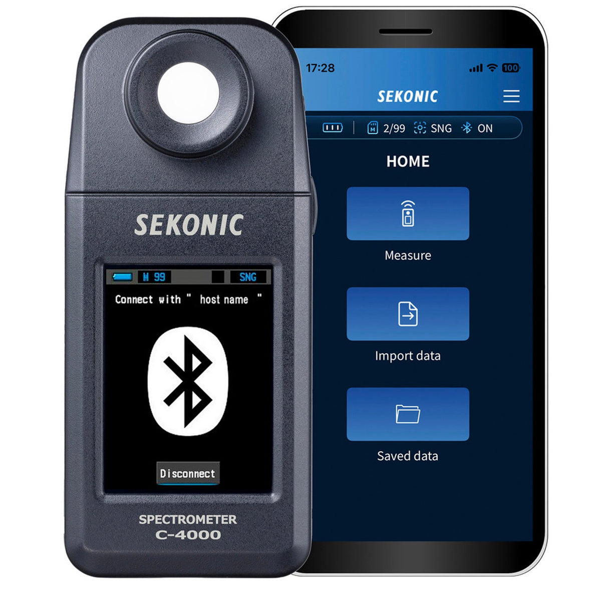 Sekonic Spectrometer C-4000 Light Meter with Smart phone