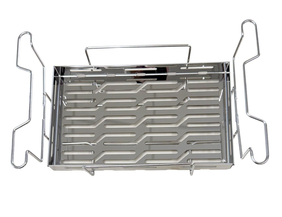 Stainless steel mesh basket with tray for use only with Sper Scientific 100009 Advanced Ultrasonic Cleaner with Heater + DeGas - 6 Liters

