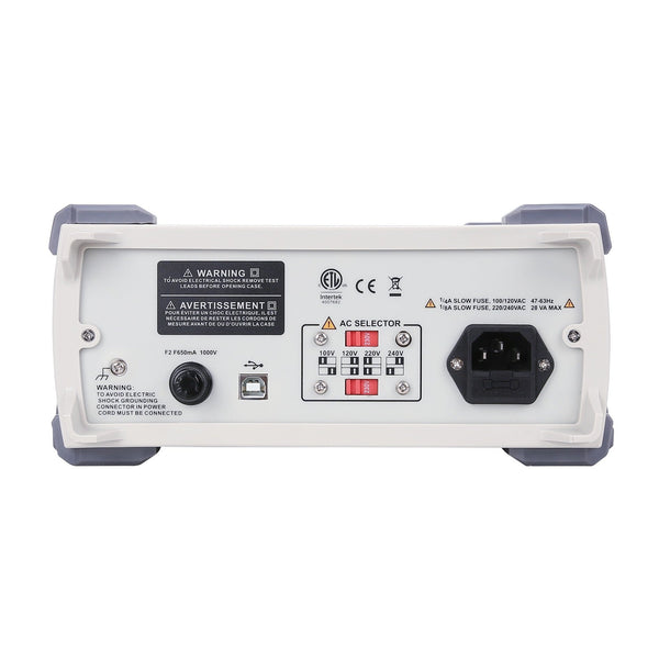 UNI-T UT8803E Classic-Series Bench Digital Multimeter back view
