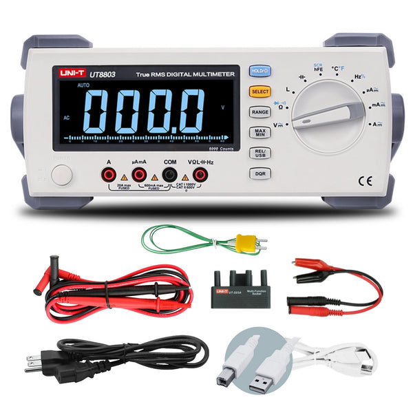 UNI-T UT8803E Classic-Series Bench Digital Multimeter with accessories