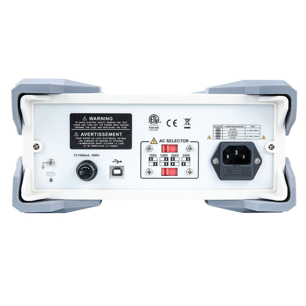 UNI-T UT8804E Advanced-Series Bench Digital Multimeter is a 4⅚-digit auto-ranging True-RMS meter back view