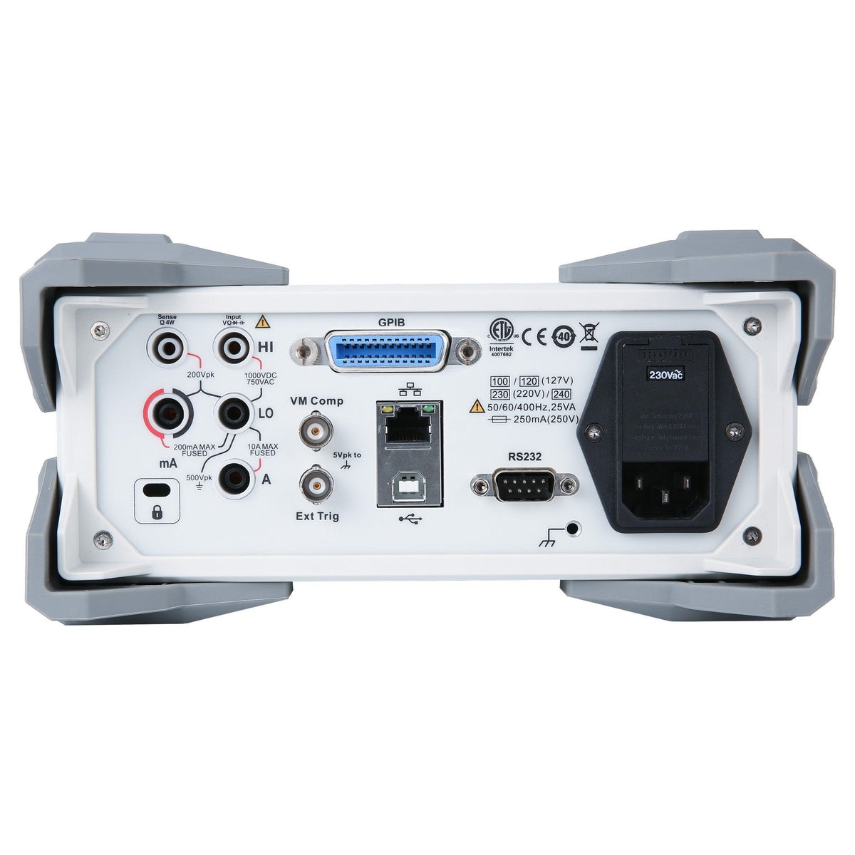 UNI-T UT8806E Performance-Series Bench Digital Multimeter is a 6½-digit auto-ranging True-RMS meter back view