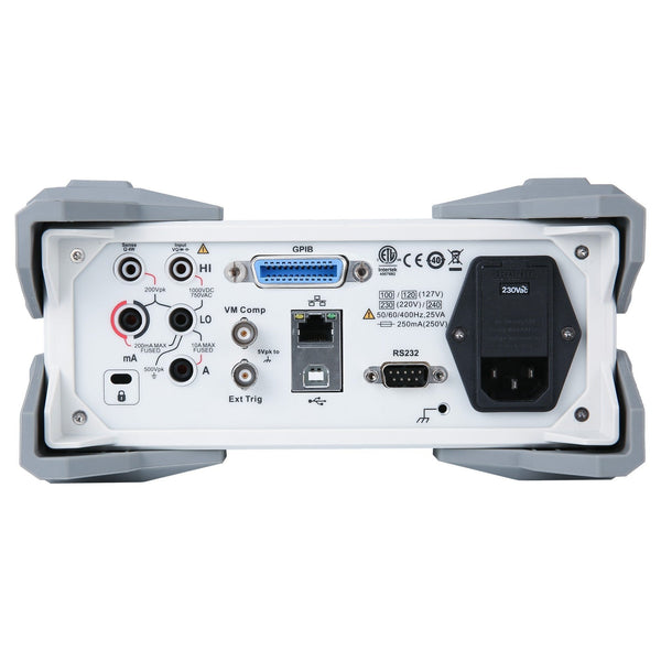 UNI-T UT8806E Performance-Series Bench Digital Multimeter is a 6½-digit auto-ranging True-RMS meter back view
