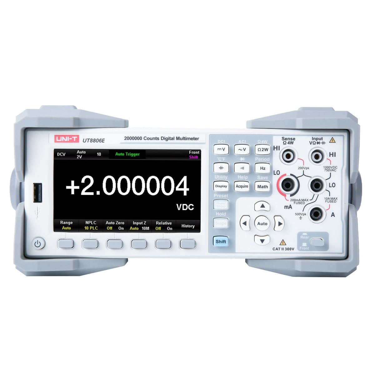 UNI-T UT8806EG is the GPIB variant of the UT8806E 6½-digit bench digital multimeter, with IEEE-488.2 GPIB