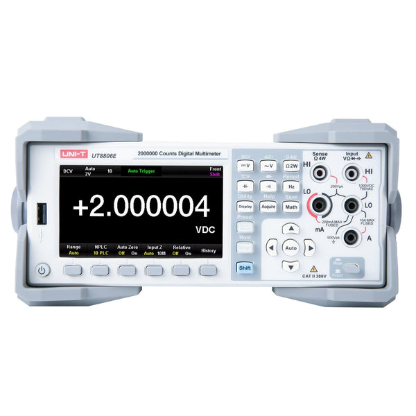 UNI-T UT8806EG is the GPIB variant of the UT8806E 6½-digit bench digital multimeter, with IEEE-488.2 GPIB