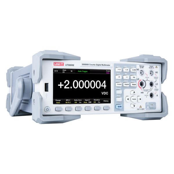 UNI-T UT8806EG is the GPIB variant of the UT8806E 6½-digit bench digital multimeter, with IEEE-488.2 GPIB side view