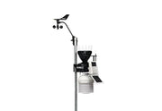 Wireless sensor suite weather station with a fan-aspirated radiation shield by Davis Instruments, mounted on a pole.