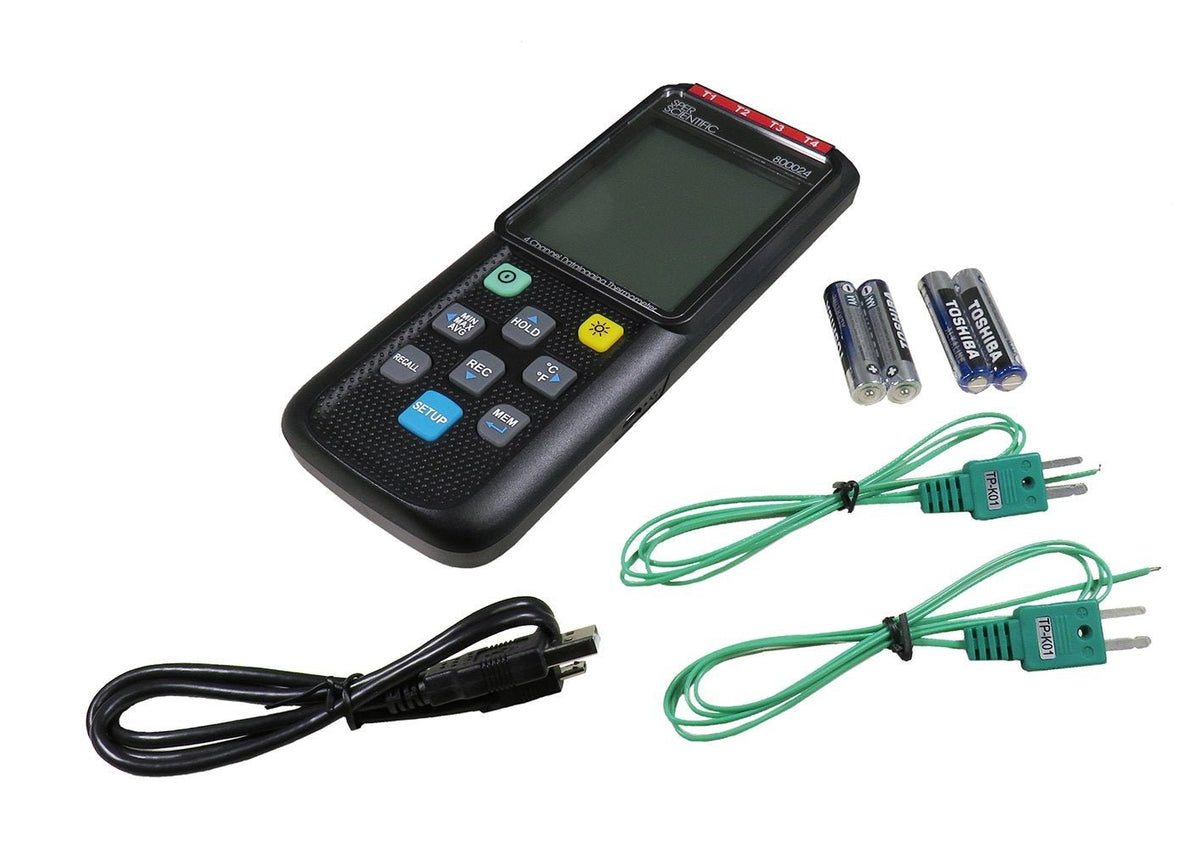 4-Channel Datalogging Thermometer - Sper Scientific Direct