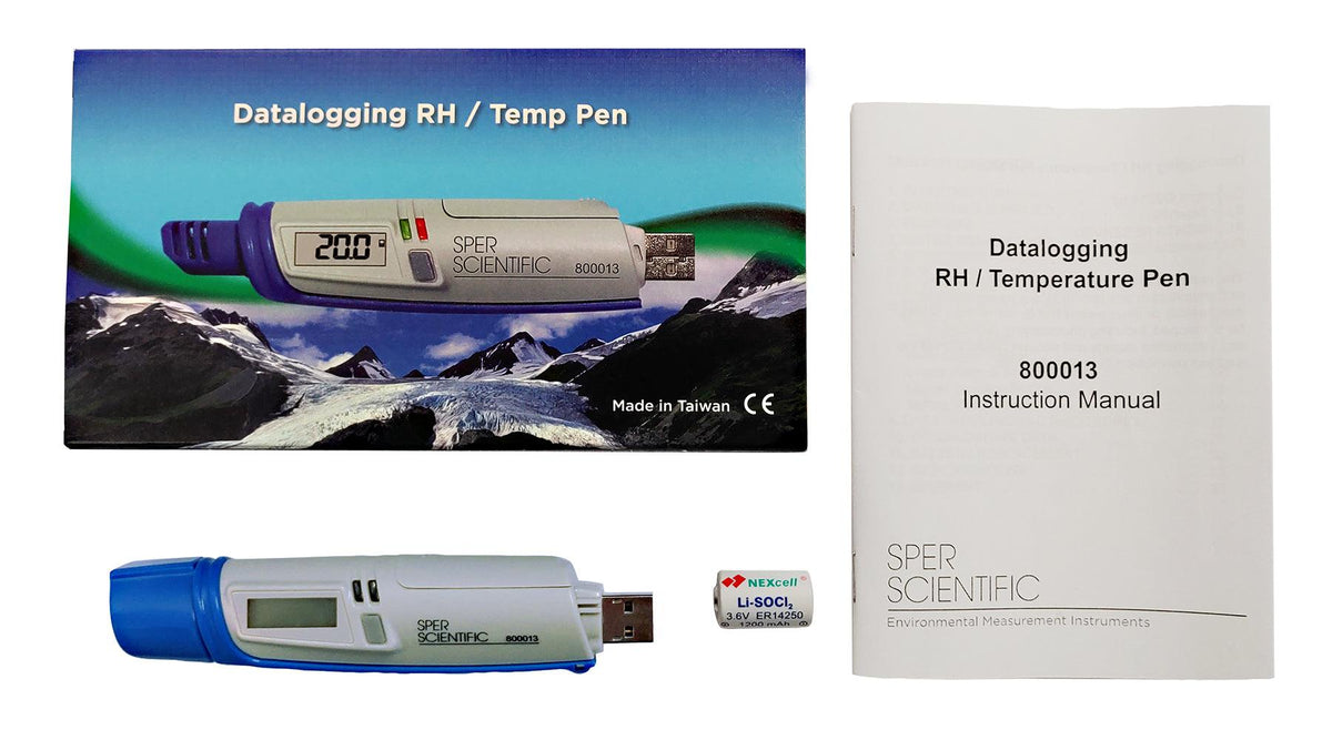 Datalogging Relative Humidity Temperature Pen | Sper Scientific Direct