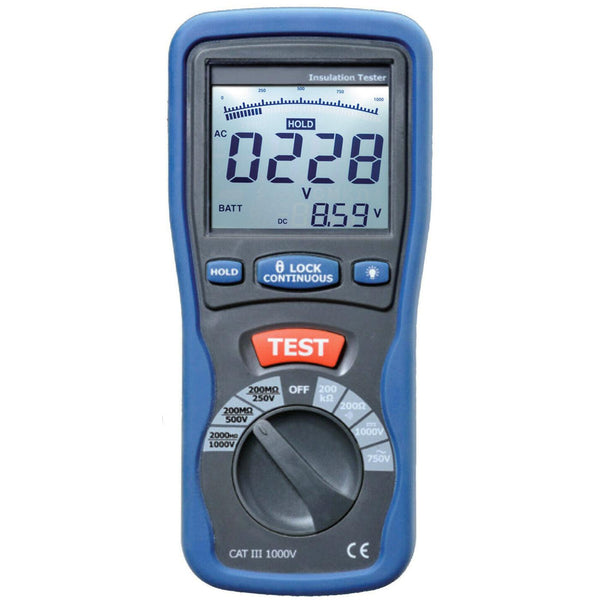 Electrical Insulation Tester Kit with Dual Display | Sper Scientific Direct