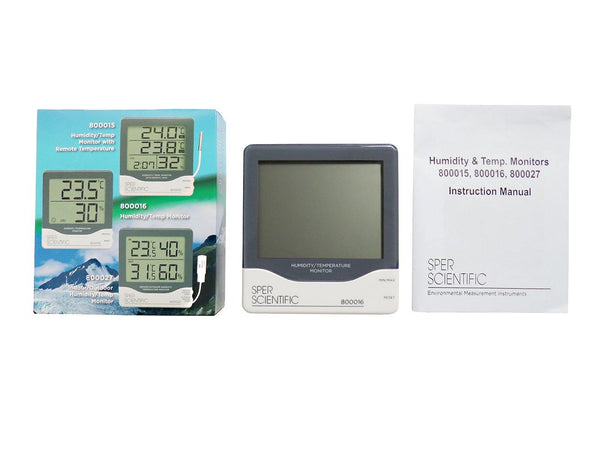 Humidity/Temperature Monitor | Sper Scientific Direct