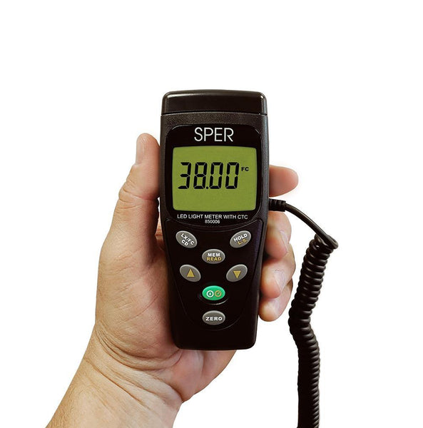 LED Light Meter with Color Temperature Compensation | Sper Scientific Direct