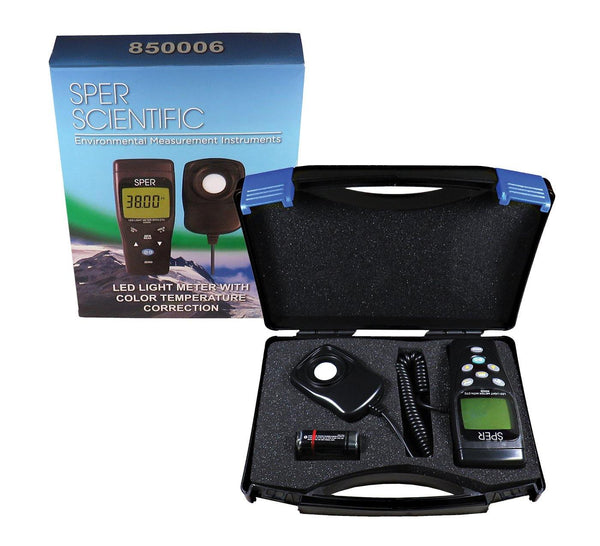 LED Light Meter with Color Temperature Compensation | Sper Scientific Direct