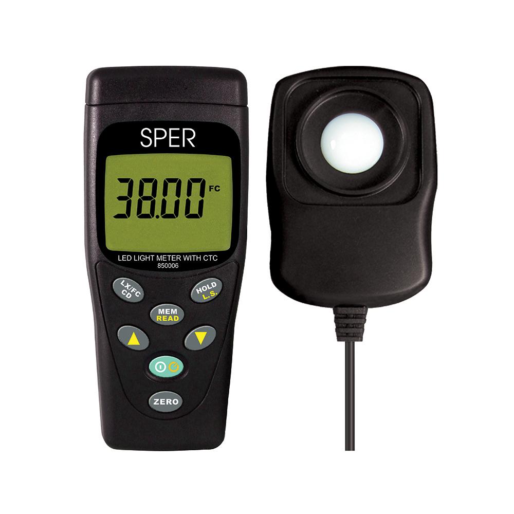 LED Light Meter with Color Temperature Compensation | Sper Scientific Direct