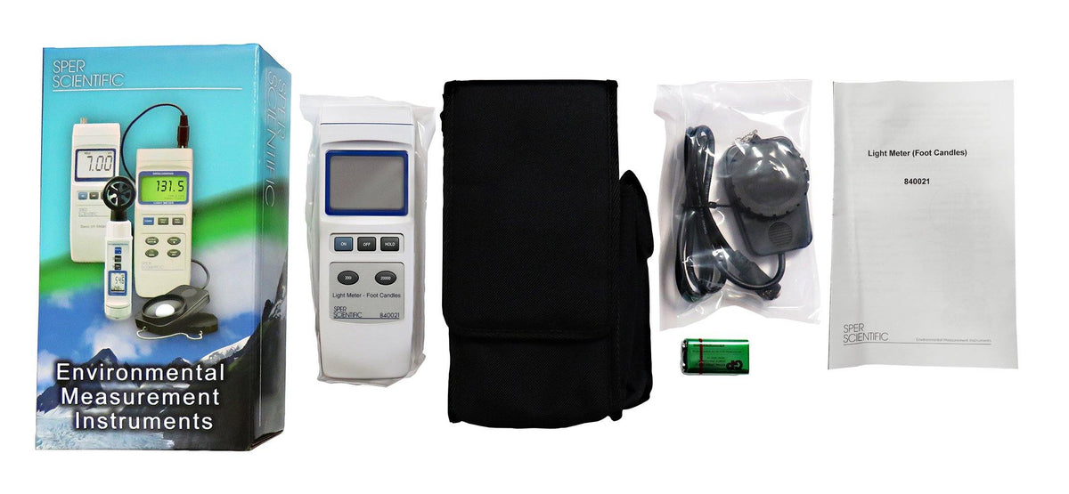 Light Meter (Foot-Candles) | Sper Scientific Direct