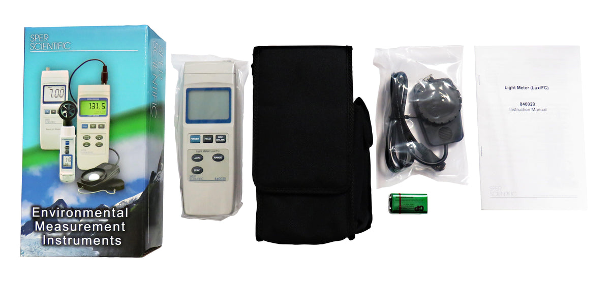 Light Meter (Lux & Foot-Candles) | Sper Scientific Direct