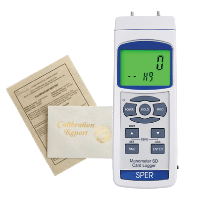 NIST Traceable Certificate of Calibration - Manometers (requires meter purchase) | Sper Scientific Direct