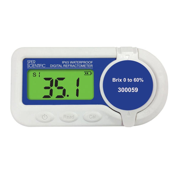 Waterproof Digital Refractometer - Brix 0 to 60% - Sper Scientific Direct